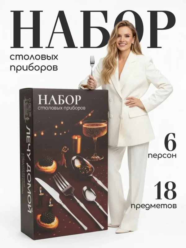 Набор столовых приборов на 6 персон