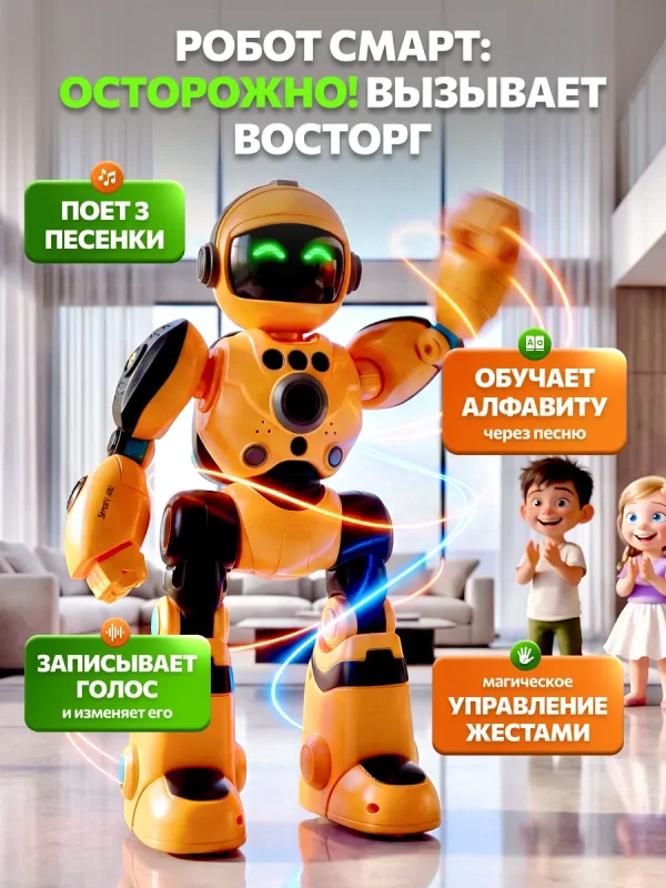 Робот интерактивный на пульте управления для детей